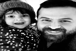 تصویری زیبا از هومن سیدی در کنار دخترش نیل/عکس