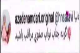 پاسخ آزاده نامداری به تمسخر حسام نواب صفوی + عکس