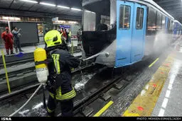 مانور آمادگی در برابر حادثه مترو /گزارش تصویری