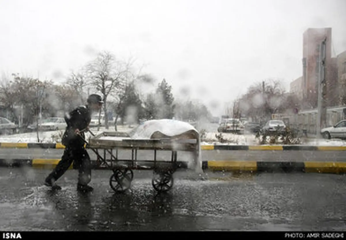 بارش برف، چهره شهر تبریز را سفیدپوش کرد /تصاویر