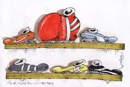 کتونی علی پروین به بازار می آید!/کاریکاتور