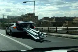 شرکتای خودروسازی بادیدن این عکس تولید وانت رو متوقف کردن؛ طنز / عکس