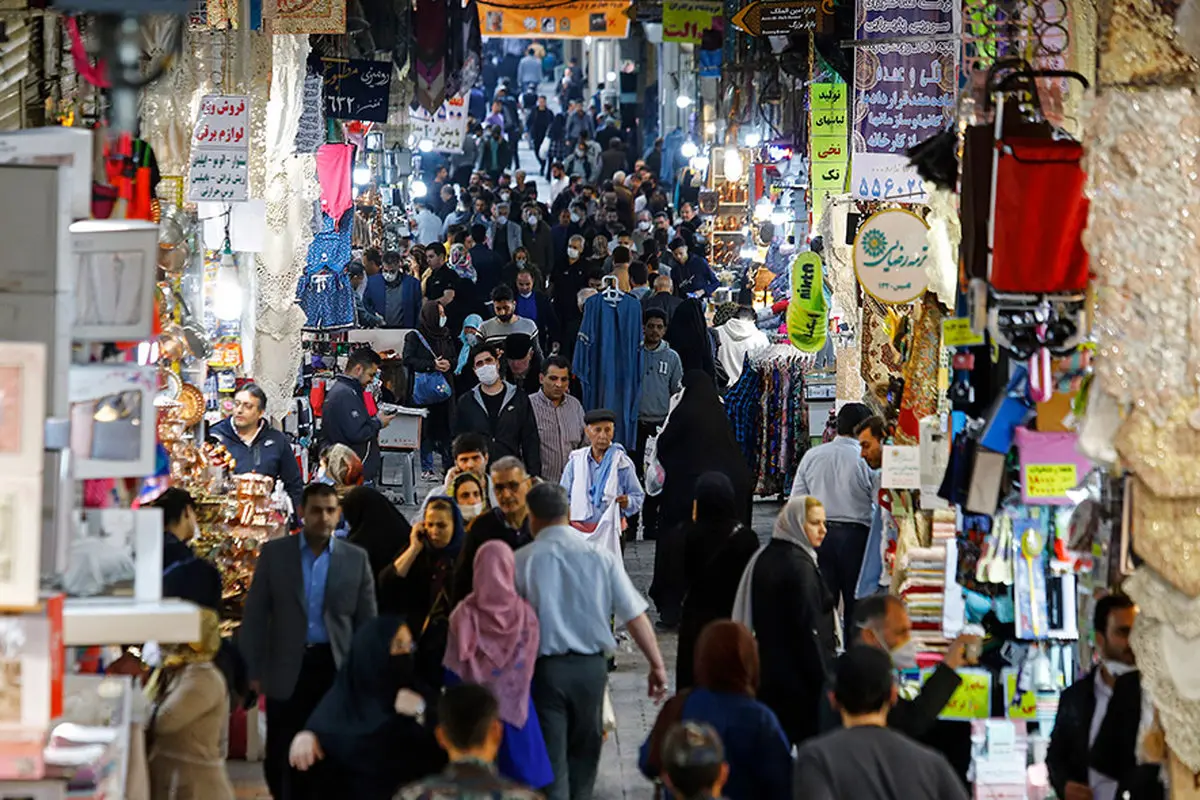 شلوغی بازار در بحبوحه کرونا + عکس