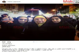 عکس یادگاری بهار ارجمند به همراه سوگل طهماسبی در راه کربلا/ عکس