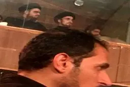 عزاداری سید احمد خمینی در جایگاه وی آی پی! / تصاویر