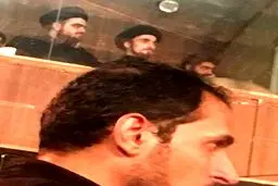 عزاداری سید احمد خمینی در جایگاه وی آی پی! / تصاویر