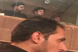 عزاداری سید احمد خمینی در جایگاه وی آی پی! / تصاویر