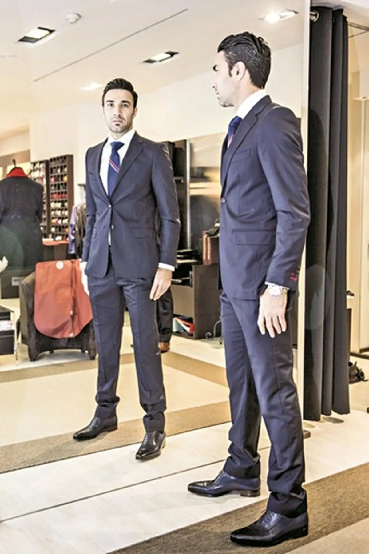 بازیکن ایرانی در اسپانیا مدل شد/عکس