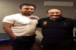 تصویری از محسن چاوشی در كنار کمدین معروف