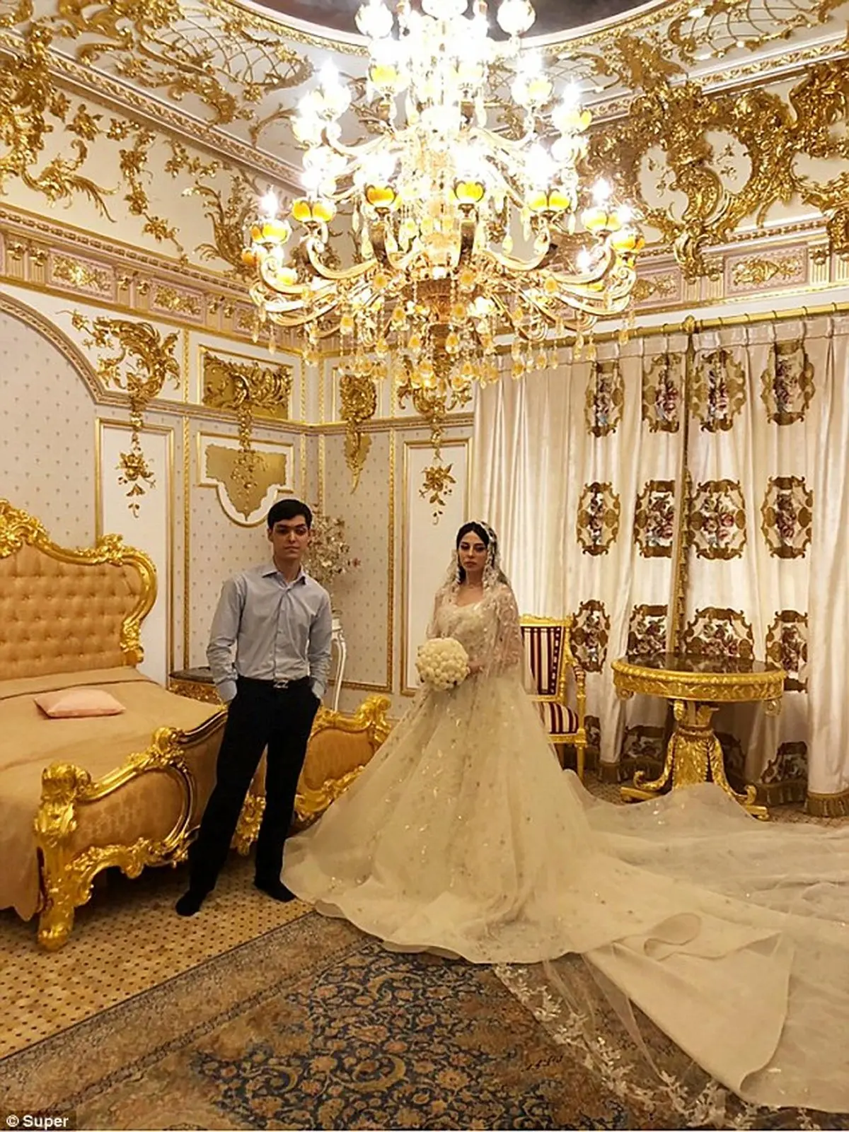 ازدواج افسانه ای دختر 18 ساله با پولدارترین پسر چچن + عکس عروسی