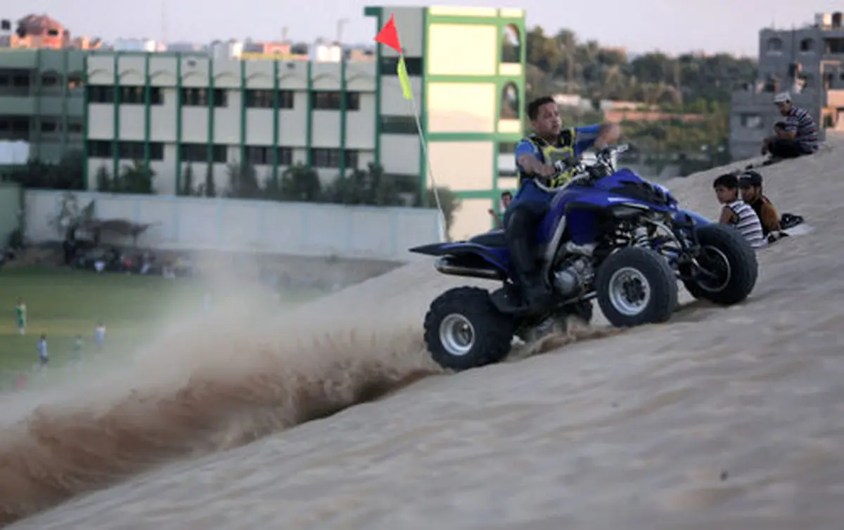 ورزش های خطرناک در غزه/تصاویر