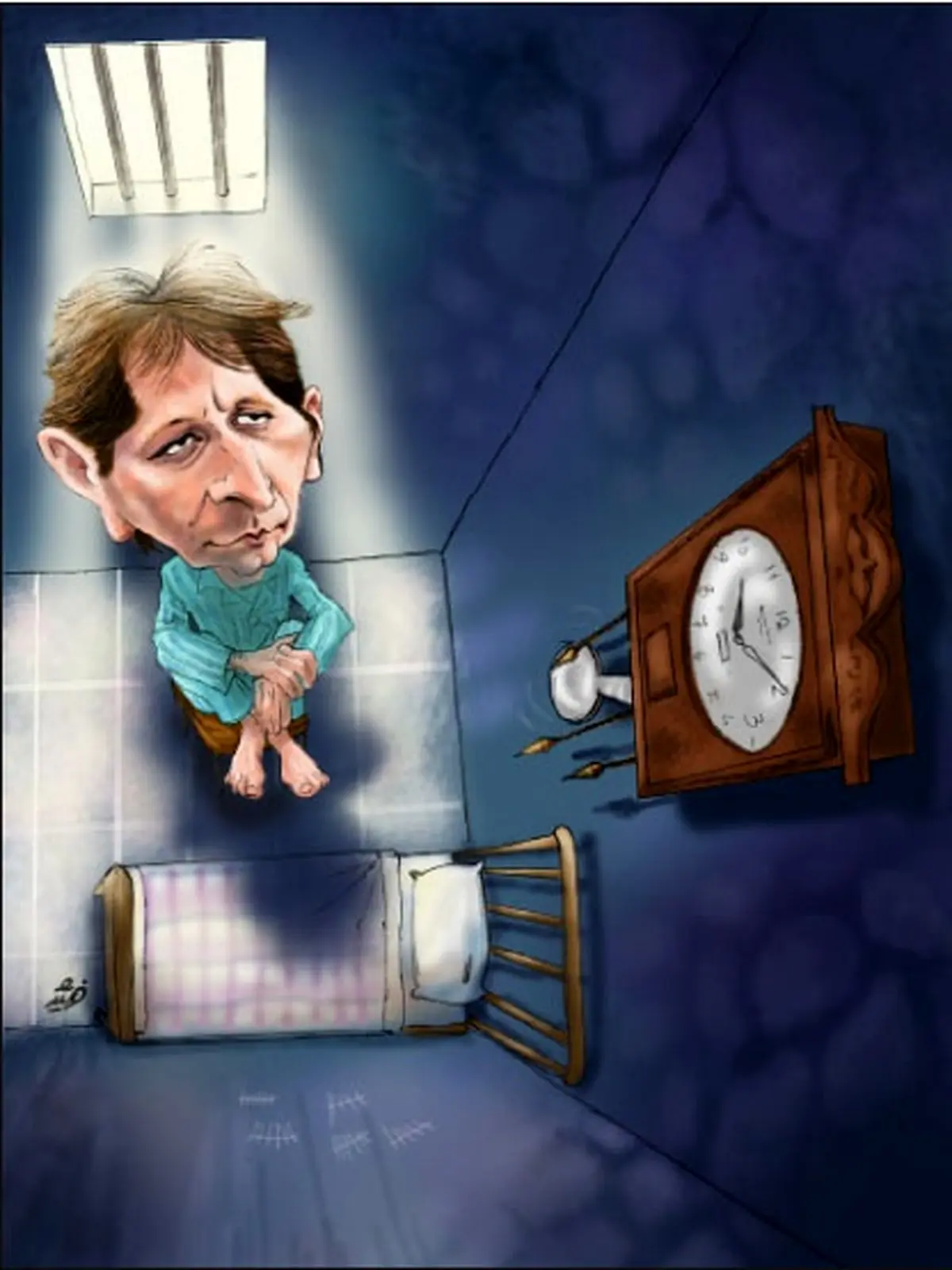 «ب. ز» در زندان!/کاریکاتور