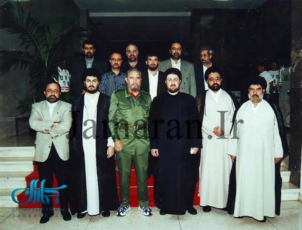 عکس یادگاری سیدحسن خمینی با فیدل کاسترو