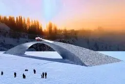 طرح ساخت طولانی‌ترین پل تمام یخی جهان