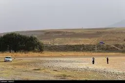 تالاب خشک شده قوری گل /عکس