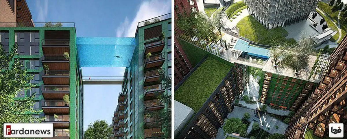 استخری بر فراز آسمان!/عکس