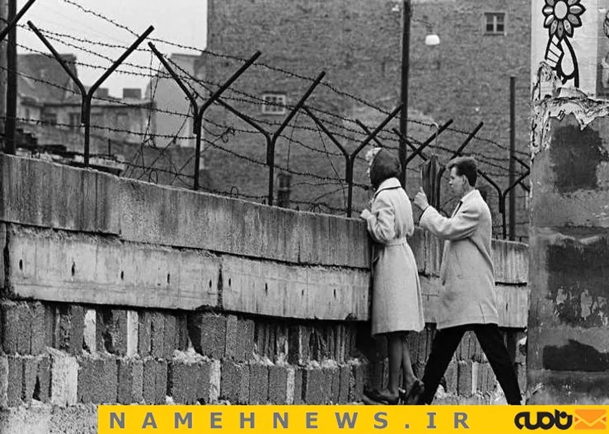 عکس دیده نشده از دیوار جدایی در آلمان