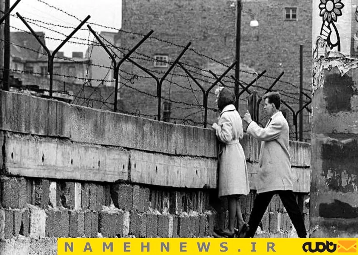 عکس دیده نشده از دیوار جدایی در آلمان