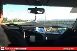 ابتکار جالب راننده خط قم-جمکران /عکس