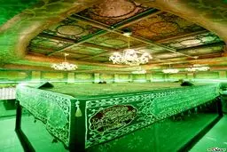 نمایی از داخل ضریح سیدالشهدا (ع)/عکس