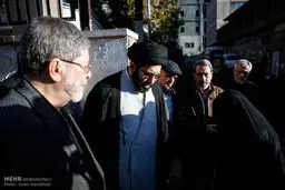 از فرزند رهبری تا وزیر دولت هاشمی در مراسم تشییع شاعر آئینی/تصاویر