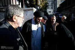 از فرزند رهبری تا وزیر دولت هاشمی در مراسم تشییع شاعر آئینی/تصاویر