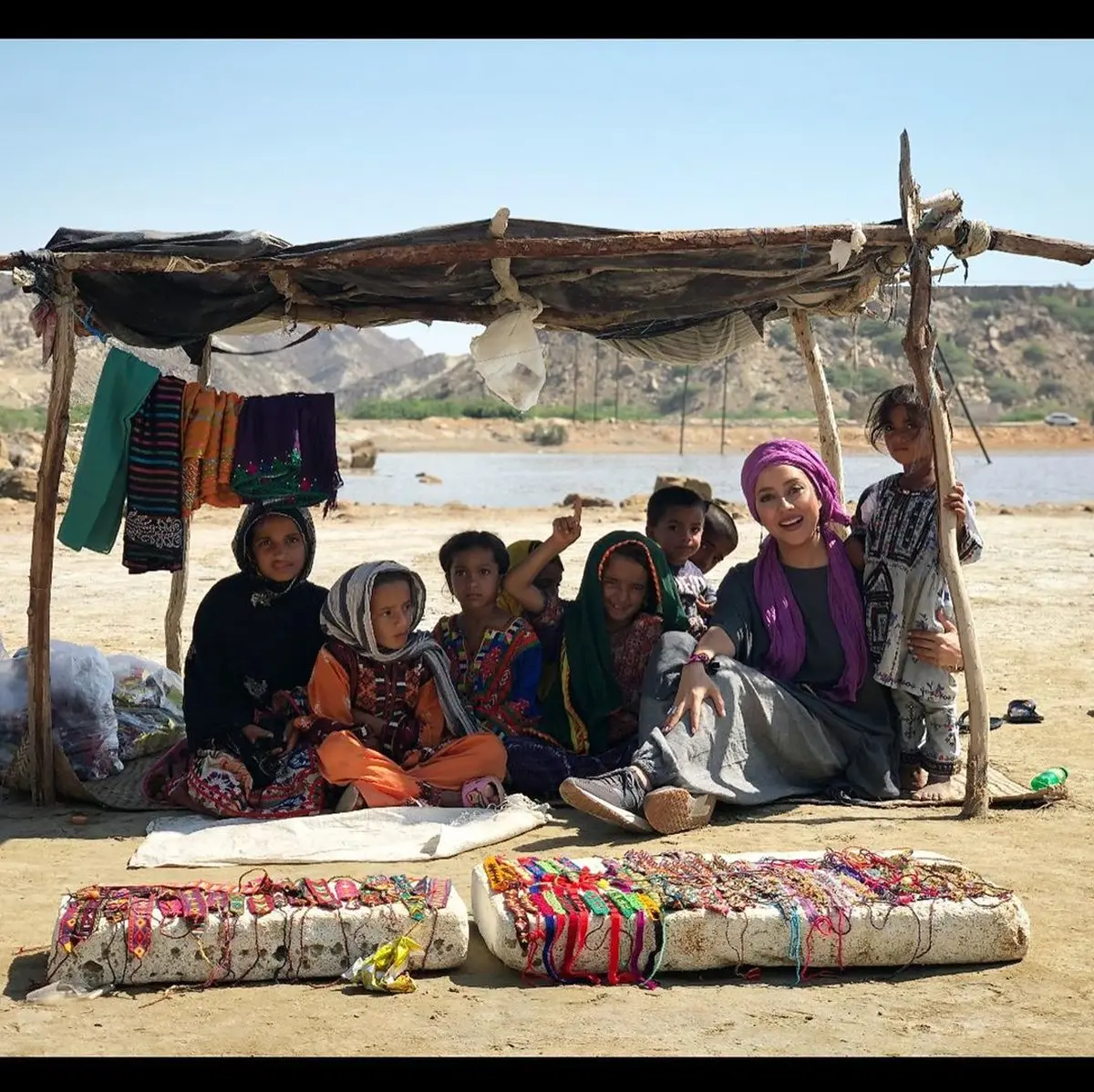 خاطره بازی بهاره کیان افشار با چابهار + عکس