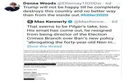 ترامپ و شش گام تا هیتلر شدن/ آیا فاجعه رایشتاگ تکرار می‌شود؟