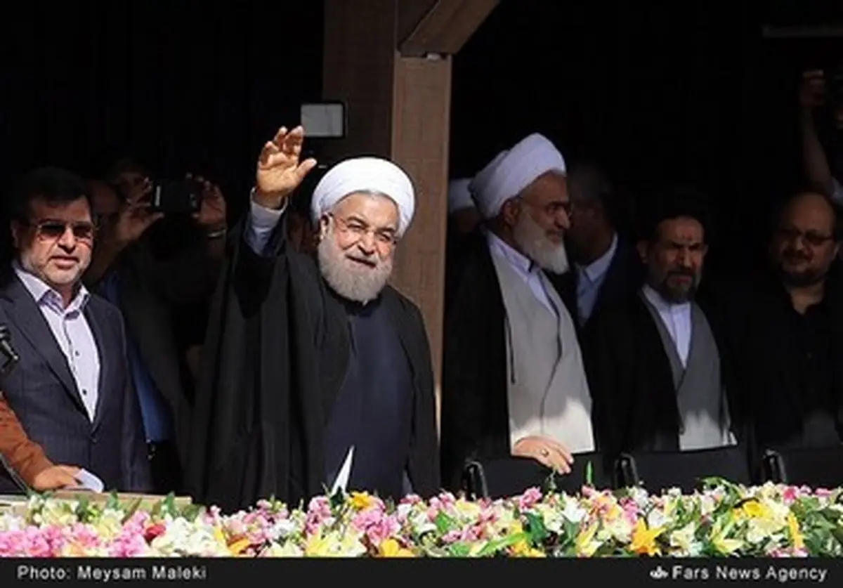 حواشی تصویری سخنرانی روحانی در قزوین