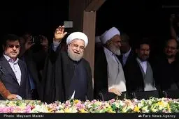 حواشی تصویری سخنرانی روحانی در قزوین