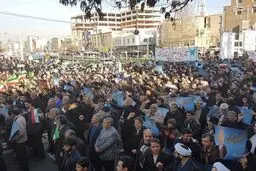 تصاویری از راهپیمایی مردمی علیه اغتشاشات اخیر