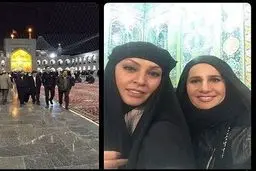 بازیگر زن سینما با روبند به زیارت رفت/عکس