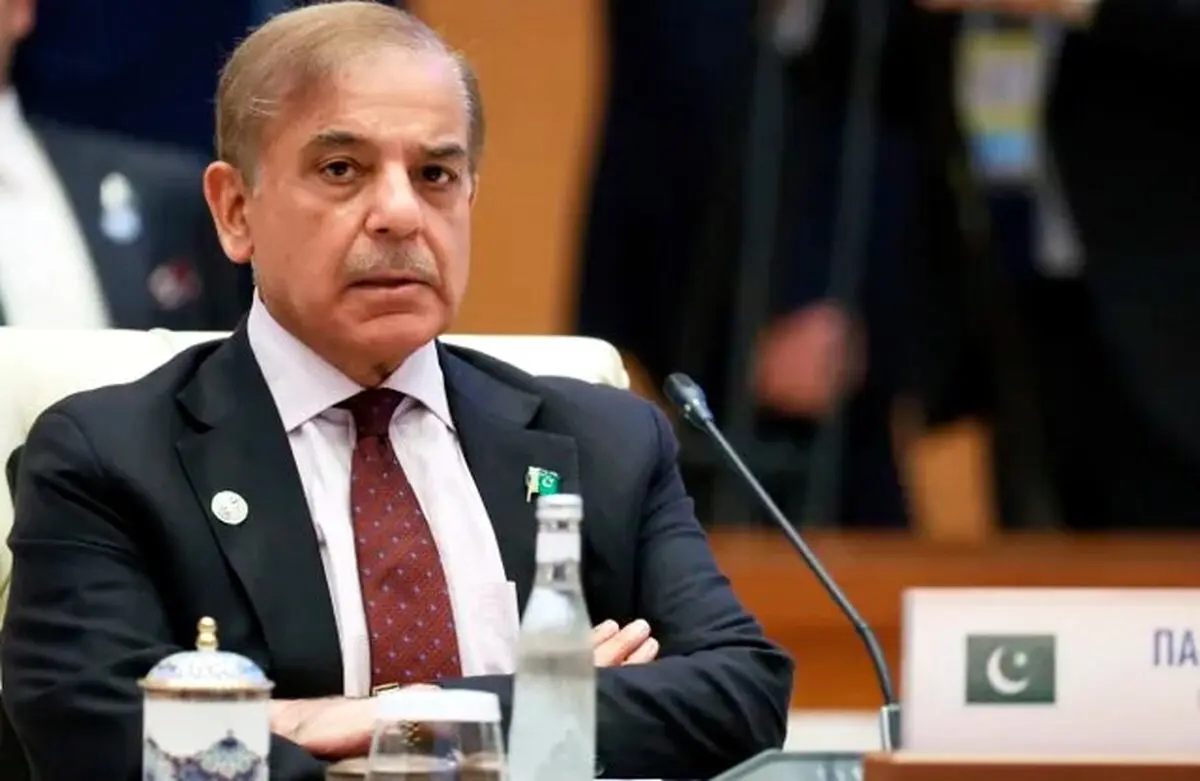 حضور شهباز شریف در مراسم تشییع پیکر رهبر شهید