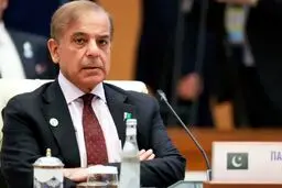 حضور شهباز شریف در مراسم تشییع پیکر رهبر شهید