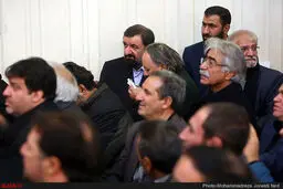محسن رضایی در مراسم ختم موذن زاده/عکس