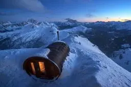 سونا در ارتفاعات آلپ/ عکس