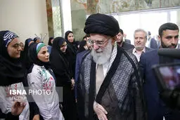 دیدار جمعی از مدال آوران ایران در بازی‌های آسیایی با مقام معظم رهبری / تصاویر