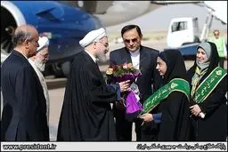مراسم رسمی استقبال از روحانی در استان فارس/تصاویر