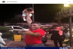 سلفی عجیب عابدزاده!/عکس