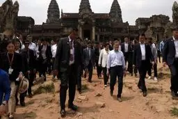 محافظان رئیس جمهور کره جنوبی و همسرش/تصاویر