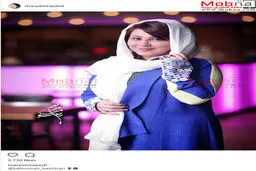 پوشش و میکاپ جدید بهنوش بختیاری در حاشیه اکران رگ خواب/ عکس