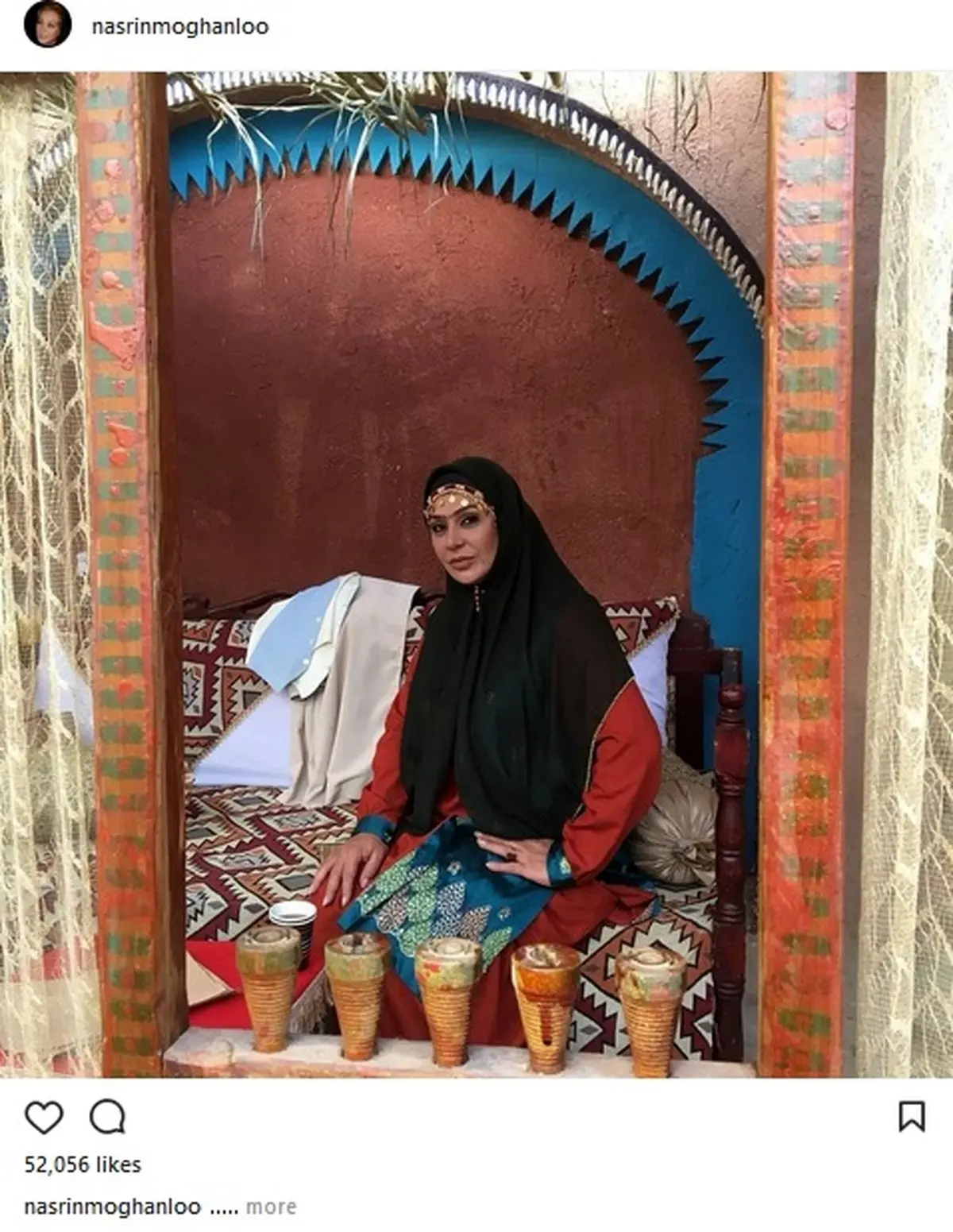 گریم متفاوت نسرین مقانلود در سریال افسانه هزار پایان/ عکس