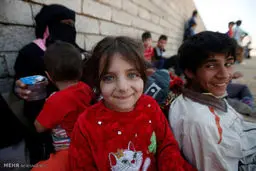 فرار از مناطق تحت کنترل داعش‎تصاویر