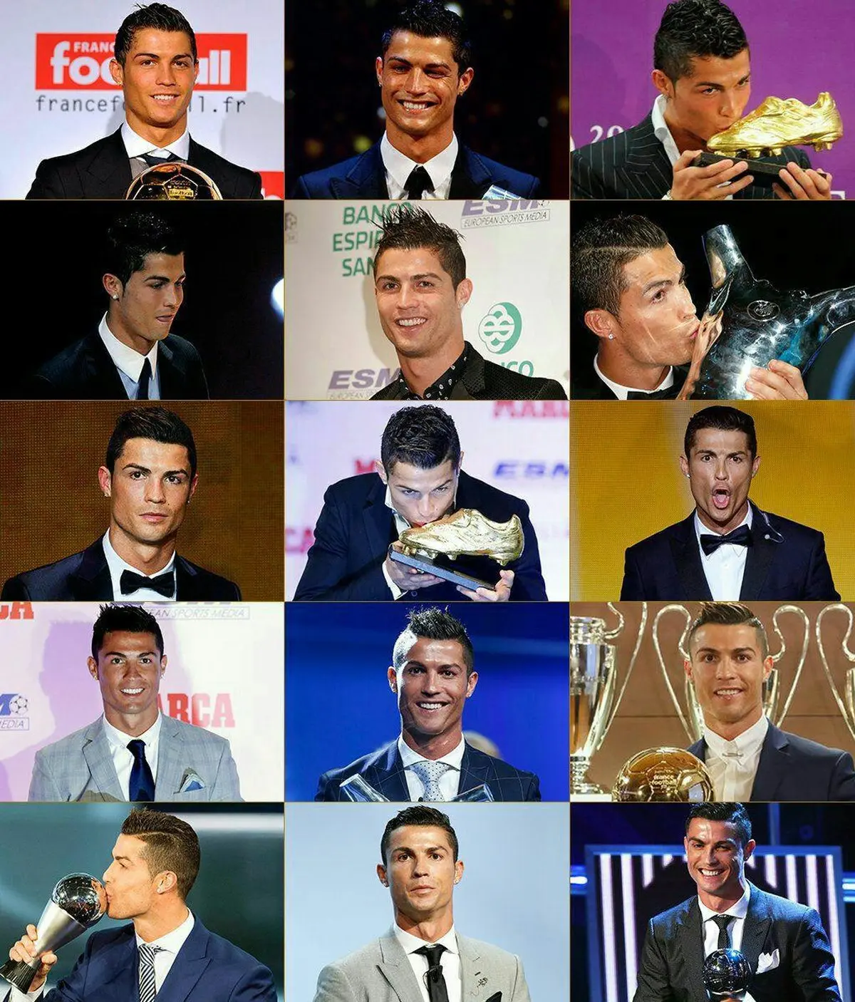 کریس رونالدو در مراسم بهترین‌های جهان در گذر زمان/عکس