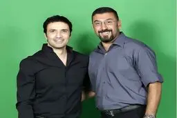 علی انصاریان در کنار ستاره سینما/ عکس