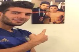 خانزاده به ياد جام جهاني (عکس)