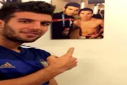 خانزاده به ياد جام جهاني (عکس)