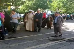 وزیر دادگستری در صف اخذ رای/عکس