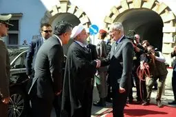 استقبال رسمی رئیس‌جمهور اتریش از روحانی/تصاویر