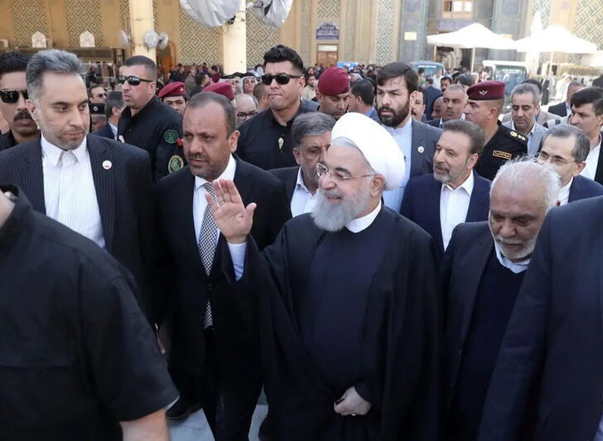 بازدید روحانی از صحن حضرت زهرا(س)/تصاویر